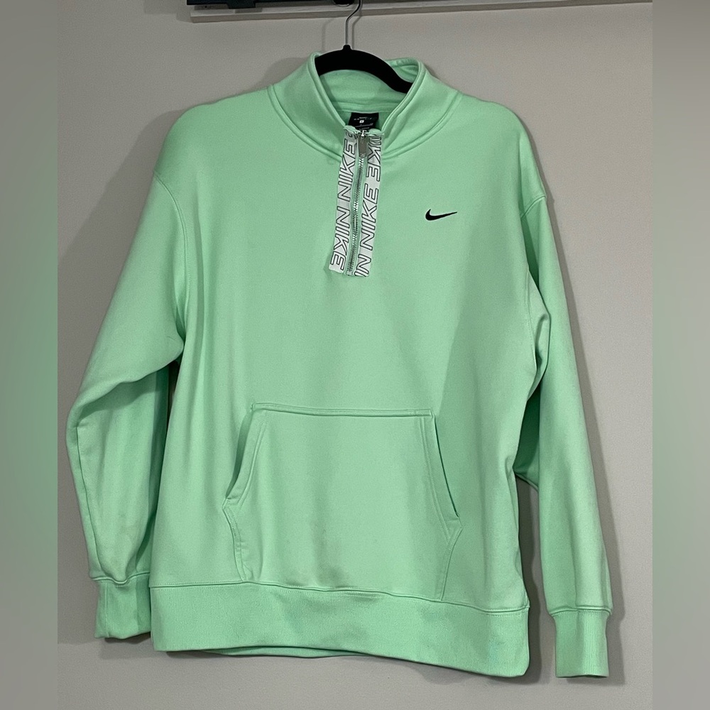NIKE Light Neon Green Dri-FIT sweatshirt, sz S